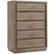 Sonoma Gray 5 Drawers Chest