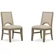 Tristan Brown Upholstered Side Chair Set of 2
