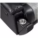 Nikko Black and Gray Glider Recliner