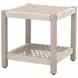 Wrap Beige Square Outdoor End Table
