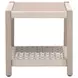 Wrap Beige Square Outdoor End Table