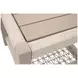 Wrap Beige Square Outdoor End Table