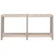 Wrap Oat and Washed Ever Teak Outdoor Rectangular Console Table