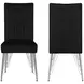 Ava Black Upholstered Dining Chair Set of 2