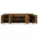 Melange Rich Golden Brown 4 Door Nikos Entertainment Credenza