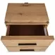 Brookstone Rustic Caramel 2 Drawer Nightstand with USB Charging