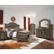Durango Willadeene Brown 9 Drawer Dresser with Arched Mirror