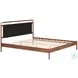 Netz Black And Walnut King Panel Bed
