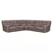 Lawson Sydney Brunette 7 Piece Modular Zero Gravity Power Reclining Sectional with Adjustable Headrest and USB Charging