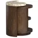 Mcpherson Burnt Umber Free Form Marble Top Nesting End Table