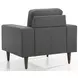 Vale Gray Upholstered Accent Chair
