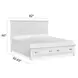 Harborwick White Dove California King Storage Panel Bed