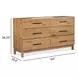 Brookstone Rustic Caramel 6 Drawer Dresser