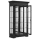 Atrium Black 2 Glass Door Display Cabinet with LED