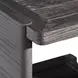 Andros Smoked Truffle and Oxford Brown Outdoor Square Side Table