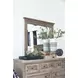 Paxton Place Dovetail Gray 7 Drawer Dresser with Rectangular Mirror