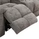 Branton Cabot Stone 86" Manual Reclining Loveseat with Console and USB Charging