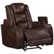 Chester Brown Power Reclining Living Room Set with USB Charging and LED
