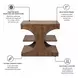 Manhattan Valley Vintage Chestnut Rectangular Chairside Table