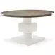 Newberry White Oak And Rustic Gray Round Dining Table