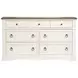 Crownfall Whisper White and Cerused Nutmeg Panel Bedroom Set