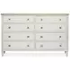 Whisperbay Sea Pearl and Driftwood 8 Drawer Dresser