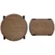 Kaysen Wallaby and Matte Black Round Nesting End Table