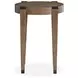 Kaysen Wallaby and Matte Black Round End Table