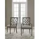 Savona Versaille Painted Upholstered Genieve Arm Chair Set of 2