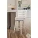 Meadowbrook Whitewash Swivel Bar Stool