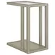 Glaze Bezel Rectangular Glass Top Occassional Table Set