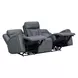 Maveric Bette Lapis 91" Zero Gravity Triple Power Reclining Sofa with Drop Down Table and USB Charging