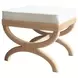 Xanadu White Performance Fabric Stool