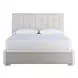 Harmony Pewter and Alabaster Queen Upholstered Uptown Panel Bed
