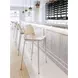 Ace Light Pink And Brushed Stainless Steel Bar Stool Set Of 2