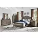 Paxton Place Dovetail Gray 7 Drawer Dresser with Rectangular Mirror