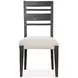 Foxrun Hollow Cream Upholstered Ladder Back Side Chair Set of 2
