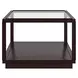 Glaze Cola Rectangular Glass Top Cocktail Table