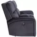 Lovell Gray Power Reclining Console 65" Loveseat with USB Charging