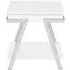 Zena White Square End Table