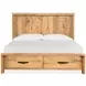 Laramie Honey Wheat California King Storage Panel Bed