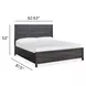 Meadowrise Raisin Black Queen Panel Bed