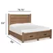 Plum Creek Sierra Brown King Storage Panel Bed