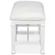 Crownfall Whisper White Upholstered Bench