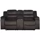 Willow Brown Living Room Set with Dual Recliner