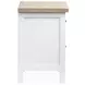 Windmill Harbour White Whisp and Sand 2 Drawer Nightstand with USB Charging
