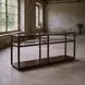Glaze Cola Rectangular Glass Top Console Table