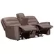 Lawmere Sydney Brunette Zero Gravity Triple Power Reclining Living Room Set with USB Charging
