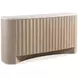 Loggia Aria and White 3 Door Travertine Top Buffet