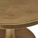 Benson Vintage Brass Round Chairside Table